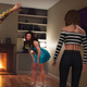 A scene of people dancing in a living room from the Steam game House Party.
